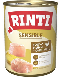 RINTI Sensible konzerva s bramborami pro citlivé psy 800 g