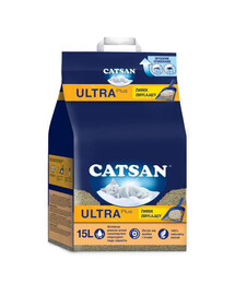 CATSAN Ultra Plus 15l hrudkující stelivo pro kočky