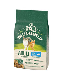 JAMES WELLBELOVED Adult 4 kg suché kompletní krmivo pro dospělé kočky od 1 do 7 let bohaté na ryby