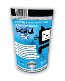 BAZYL Ag+ Bentonitový pohlcovač pachů pro kočky 450 g