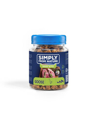 SIMPLY FROM NATURE Smart bites tréninkové pamlsky pro psy s husou 130 g