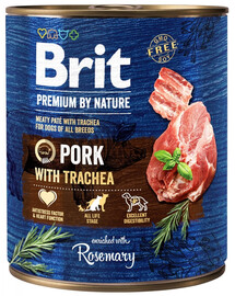 BRIT Premium By Nature Pork&Trachea 800g