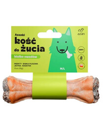 AZANKI Kost s hmyzem a ostružinami pro psa M/L 17cm