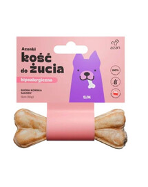 AZANKI Kost z koňské kůže pro psa S/M 12cm