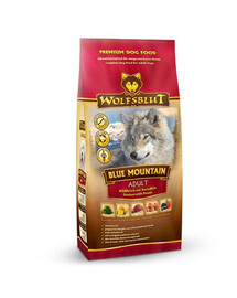 WOLFSBLUT Adult Blue Mountain suché krmivo pro psy se zvěřinou a králíkem 12,5 kg