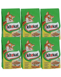 KITEKAT Sušené kuřecí maso a zelenina 6x300g