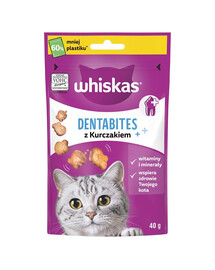 WHISKAS Dentabites 40 g zubní pamlsek pro dospělé kočky