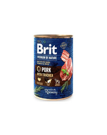 BRIT PREMIUM BY NATURE PORK&TRACHEA 400g