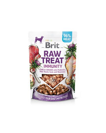 BRIT Raw Treat Freeze Dried Immunity 40 g mrazem sušená jehněčí a kuřecí pochoutka s probiotiky pro psy