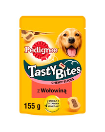 PEDIGREE Tasty Bites Chewy Slices s hovězím masem 155g