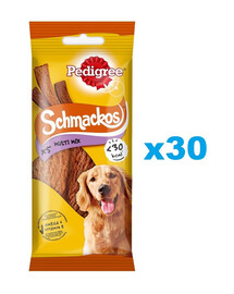 PEDIGREE Schmackos Multi Mix 30x36 g pamlsky ve formě proužků pro psy s hovězím masem