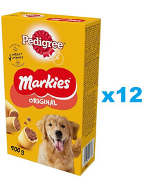 PEDIGREE Markies Original 12x500g křupavé sušenky pro dospělé psy
