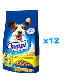 CHAPPI 12x500 g - krmivo pro psy s drůbeží a zeleninou
