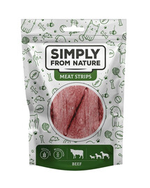 SIMPLY FROM NATURE Meat Strips Hovězí stripsy pro psy 80 g