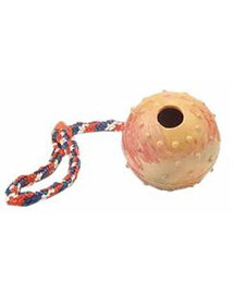 TRIXIE Hrbolaté míč na šnůrce 6cm/30cm