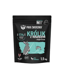 PAKA ZWIERZAKA Seventh Heaven Suché krmivo Králík s lososem M 1,5kg