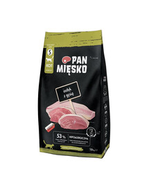 PAN MIĘSKO Krůtí a husí pro kočky, křupky S 1,6 kg