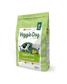 GREEN PETFOOD VeggieDog Grainfree Brambory s hráškem 10kg