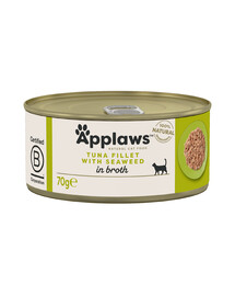 APPLAWS Konzerva pro kočku Tuňák s řasami 70 g