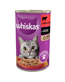 WHISKAS hovězí v omáčce 400 g