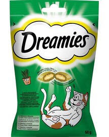 DREAMIES 60 g kočičí pamlsek s nádechem kočičí trávy