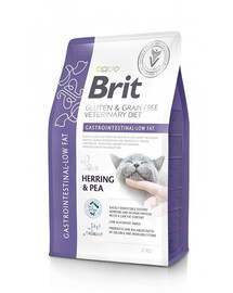 BRIT Veterinary Diets Cat Grain Free Gastrointestinal Low Fat 2 kg při poruchách trávicího systému kočky