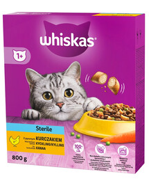 WHISKAS Sucha Sterile Chicken 800g