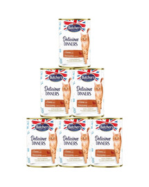 BUTCHER'S Delicious Dinners kousky zvěřiny v želé 6x400g
