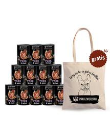 PAKA ZWIERZAKA Seventh Heaven vepřové maso a švestka 12x400 g + taška ZDARMA