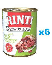 RINTI Kennerfleisch Divočák 6x400 g