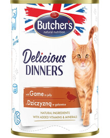 BUTCHER'S Delicious Dinners kousky zvěřiny v želé 400g