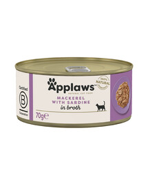 APPLAWS Cat makrela a sardinky 70g