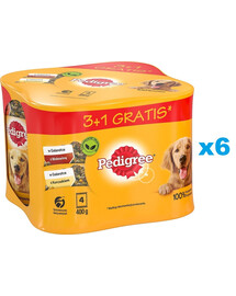 PEDIGREE Adult 24x400 g mokré kompletní krmivo pro dospělé psy v želé s kuřecím a hovězím masem