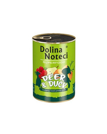 DOLINA NOTECI Premium SuperFood Jelen a Kachna 400 g