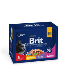 BRIT pouches family plate (12x100g)