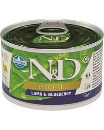 N&D DOG PRIME Adult Lamb & Blueberry Mini 140g