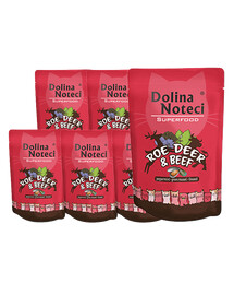 DOLINA NOTECI Superfood Srnčí a hovězí 10x85g