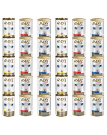 RAFI Adult Mix příchutě 415 g mokrého krmiva pro kočky