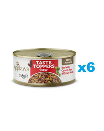 APPLAWS Taste Toppers Stew Hovězí, mrkev a hrášek 6x156 g