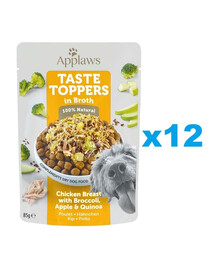 APPLAWS Taste Toppers Kuřecí prsa, brokolice a quionoa ve vývaru 12x85 g