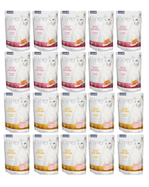 PIPER Animals Cat Adult Mix příchutě kapsička 20x100 g mokré krmivo pro kočky