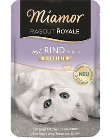 MIAMOR Ragout Royale in Jelly Beef Kitten 100g