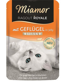MIAMOR Ragout Royale in Jelly Poultry Kitten sáček s drůbežím želé pro koťata 100 g