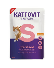 KATTOVIT Vital Care Sterilised Kuře 85 g