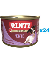 RINTI Gold Duck hearts Mini kachní srdíčka pro malá plemena psů 24x185 g