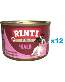 RINTI Gold Veal Mini Telecí maso pro psy malých plemen 12x185 g