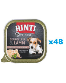 RINTI Feinest Poultry Pure&Lamb 48x150 g