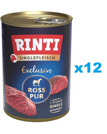 RINTI Singlefleisch Exclusive Horse Pure 12x400 g