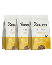 APPLAWS Cat Kitten Chicken 6 kg (3x2 kg) s kuřecím masem pro koťata