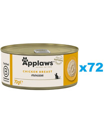 APPLAWS Cat Mousse Tin Kuře 72x70g